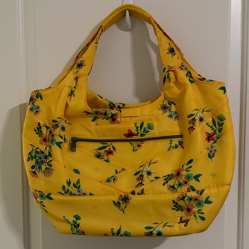 lug Yellow Floral Shoulder Bag